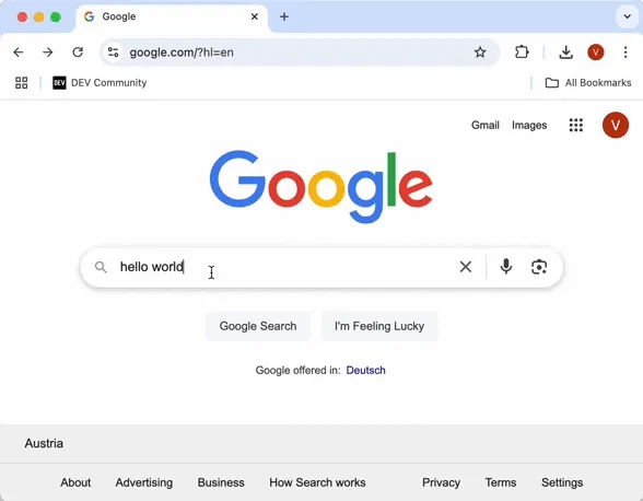 Tab reload after bookmark click
